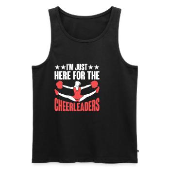 I'm Just Here For The Cheerleaders 8 - Männer Premium Bio Tank Top - Schwarz - Vorne - Michal (187cm)