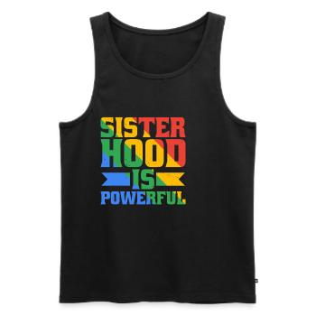 Sisterhood Is Powerful 28 - Männer Premium Bio Tank Top - Schwarz - Vorne - AI Model Male 178 light (178cm)