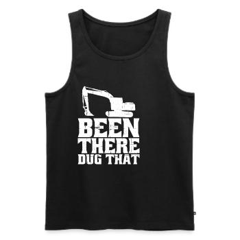 Been There Dug That 6 - Männer Premium Bio Tank Top - Schwarz - Vorne - AI Model Male 178 light (178cm)