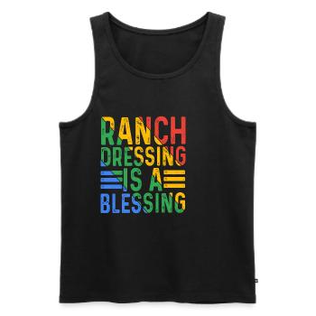 Ranch Dressing Is A Blessing 16 - Men's Premium Organic Tank Top - black - Front - AI Model Male 178 light (178cm)
