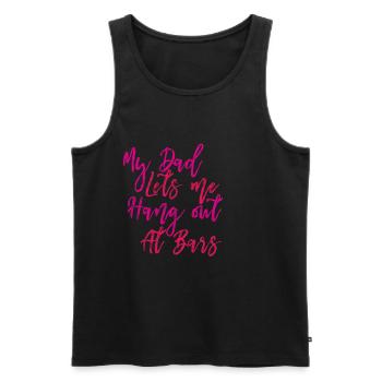 My Dad Lets Me Hang Out At Bars 3 - Men's Premium Organic Tank Top - black - Front - Michal (187cm)