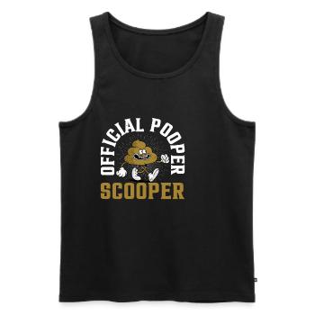 Official Pooper Scooper 22 - Männer Premium Bio Tank Top - Schwarz - Vorne - AI Model Male 178 light (178cm)