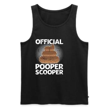 Official Pooper Scooper 23 - Männer Premium Bio Tank Top - Schwarz - Vorne - AI Model Male 178 light (178cm)
