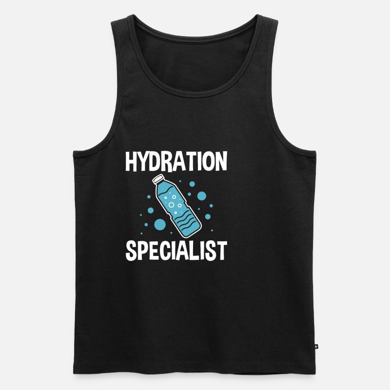 Hydration Specialist 4 - Männer Premium Bio Tank Top - Schwarz