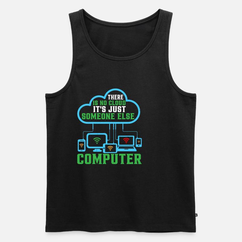 There Is No Cloud 17 - Männer Premium Bio Tank Top - Schwarz