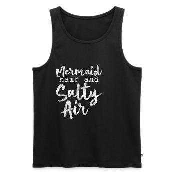 Mermaid Hair And Salty Air 3 - Men's Premium Organic Tank Top - black - Front - Michal (187cm)