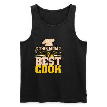 This Mom Is The Best Cook - Männer Premium Bio Tank Top - Schwarz - Vorne - Michal (187cm)