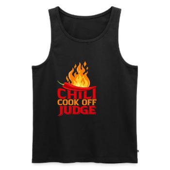 Chili Cook Off Judge 23 - Men's Premium Organic Tank Top - black - Front - Michal (187cm)