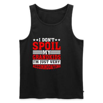 I Don't Spoil My Grandkids 5 - Männer Premium Bio Tank Top - Schwarz - Vorne - Michal (187cm)