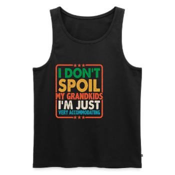 I Don't Spoil My Grandkids 6 - Männer Premium Bio Tank Top - Schwarz - Vorne - Michal (187cm)