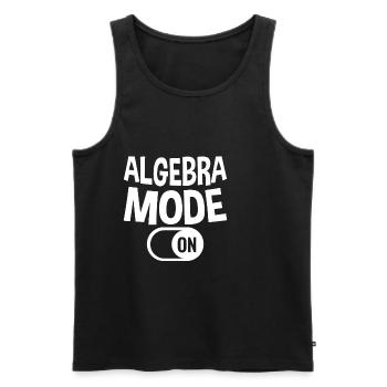 Mode algèbre sur 2 - Débardeur bio Premium Homme - noir - Devant - Michal (187cm)