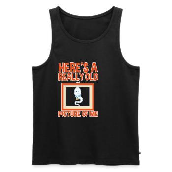 Here's A Really Old Picture Of Me 4 - Men's Premium Organic Tank Top - black - Front - AI Model Male 178 light (178cm)