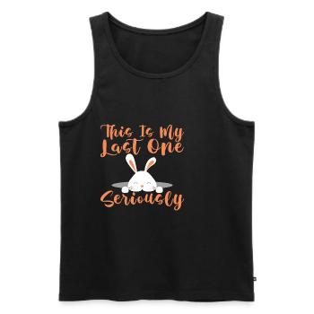 This Is My Last One Seriously 4 - Männer Premium Bio Tank Top - Schwarz - Vorne - AI Model Male 178 light (178cm)