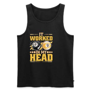 It Worked In My Head 2 - Männer Premium Bio Tank Top - Schwarz - Vorne - Michal (187cm)