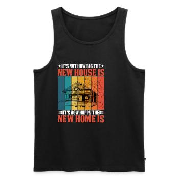 It's How Happy The New Home Is 2 - Männer Premium Bio Tank Top - Schwarz - Vorne - Michal (187cm)