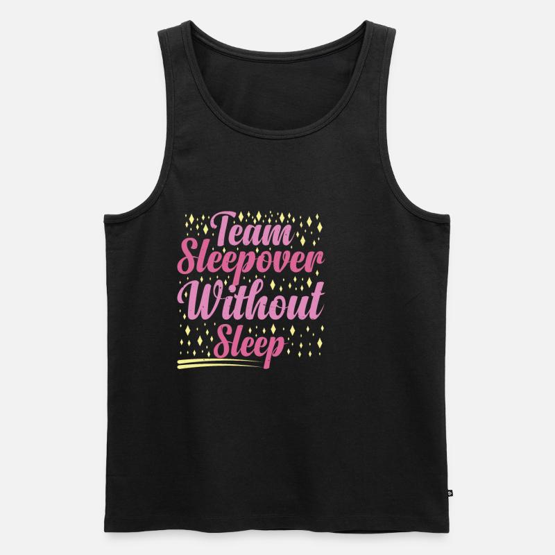 Team Sleepover Without Sleep 2 - Männer Premium Bio Tank Top - Schwarz