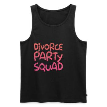 Divorce Party Squad 3 - Männer Premium Bio Tank Top - Schwarz - Vorne - AI Model Male 178 light (178cm)