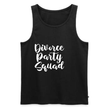 Divorce Party Squad 2 - Männer Premium Bio Tank Top - Schwarz - Vorne - AI Model Male 178 light (178cm)