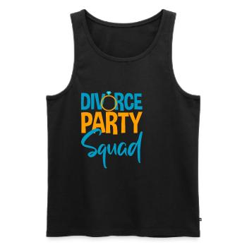 Divorce Party Squad 4 - Männer Premium Bio Tank Top - Schwarz - Vorne - AI Model Male 178 light (178cm)