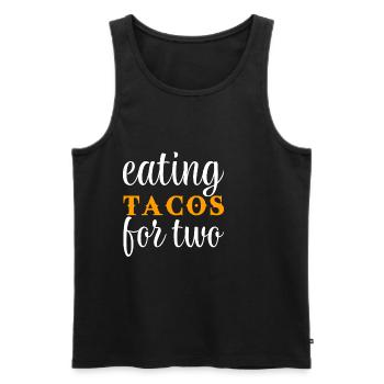 Eating Tacos For Two - Men's Premium Organic Tank Top - black - Front - Michal (187cm)