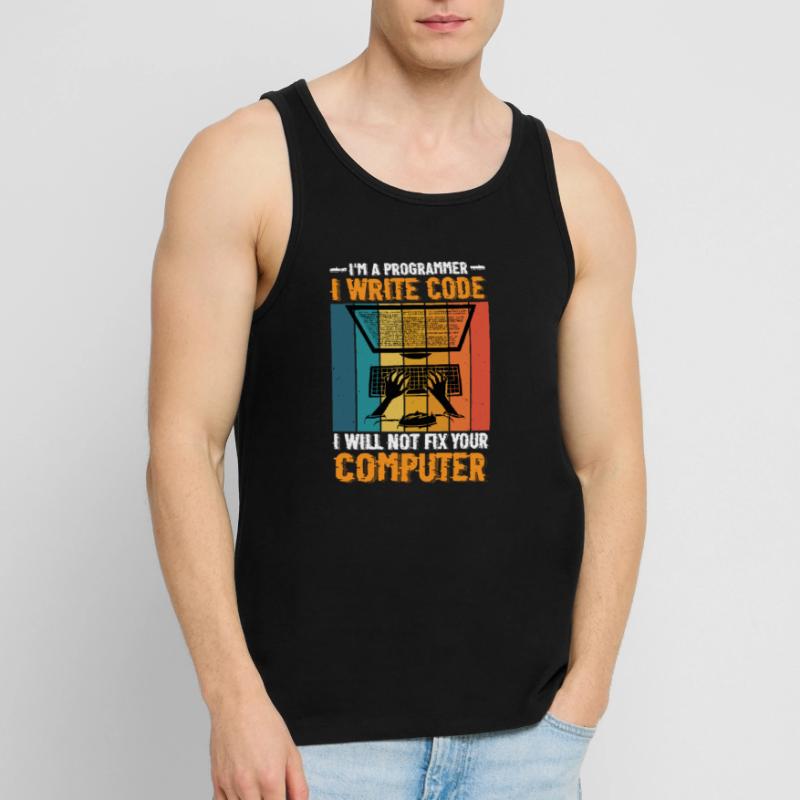 I'm A Programmer I Will Not Fix Your Computer 2 Männer Premium Bio Tank Top