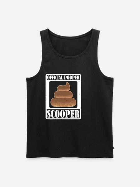 Official Pooper Scooper 32 - Männer Premium Bio Tank Top - Schwarz
