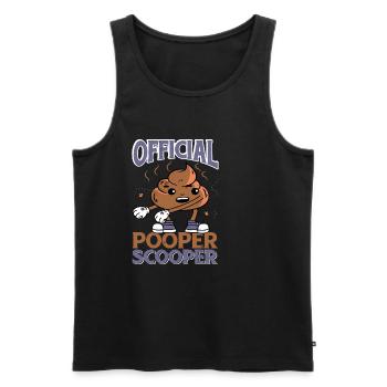 Official Pooper Scooper 31 - Männer Premium Bio Tank Top - Schwarz - Vorne - AI Model Male 178 light (178cm)