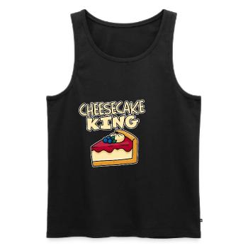 Cheesecake King 2 - Débardeur bio Premium Homme - noir - Devant - Michal (187cm)