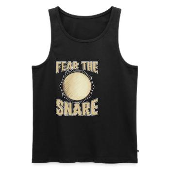 Fear The Snare - Männer Premium Bio Tank Top - Schwarz - Vorne - AI Model Male 178 light (178cm)