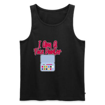 I Am A Face Painter - Männer Premium Bio Tank Top - Schwarz - Vorne - Michal (187cm)