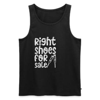 Right Shoes For Sale 3 - Männer Premium Bio Tank Top - Schwarz - Vorne - Michal (187cm)