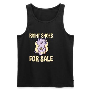 Right Shoes For Sale 2 - Männer Premium Bio Tank Top - Schwarz - Vorne - Michal (187cm)