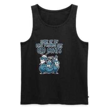 Some Of My Best Friends Are Old Goats 4 - Männer Premium Bio Tank Top - Schwarz - Vorne - Michal (187cm)