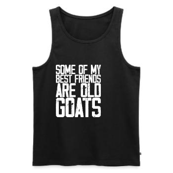 Some Of My Best Friends Are Old Goats 3 - Männer Premium Bio Tank Top - Schwarz - Vorne - Michal (187cm)