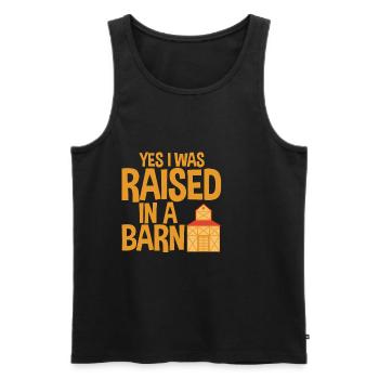 Yes I Was Raised In A Barn 2 - Men's Premium Organic Tank Top - black - Front - Michal (187cm)