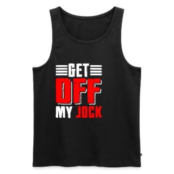 Get Off My Jock 5 - Men's Premium Organic Tank Top - black - Front - Michal (187cm)