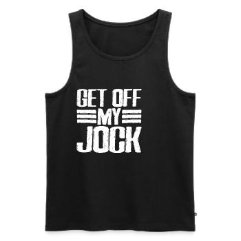 Get Off My Jock 6 - Men's Premium Organic Tank Top - black - Front - Michal (187cm)