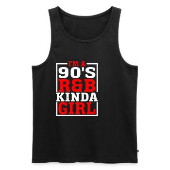 I'm A 90's R'b Kinda Girl 16 - Männer Premium Bio Tank Top - Schwarz - Vorne - AI Model Male 178 light (178cm)