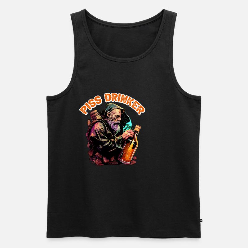 Piss Drinker 35 - Männer Premium Bio Tank Top - Schwarz