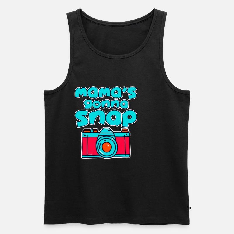 Mama's Gonna Snap 4 - Männer Premium Bio Tank Top - Schwarz