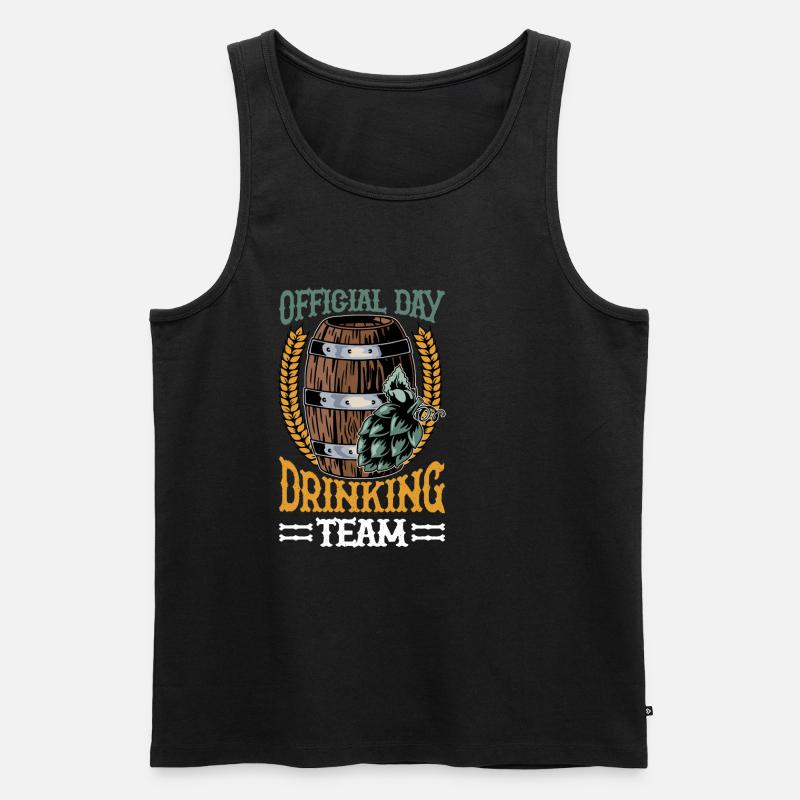 Official Day Drinking Team - Männer Premium Bio Tank Top - Schwarz
