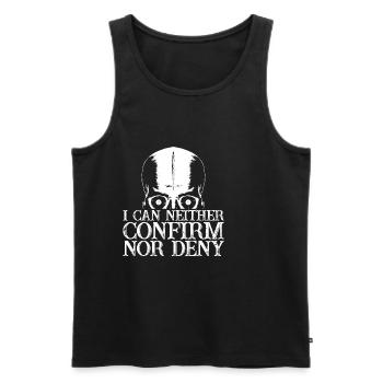 I Can Neither Confirm Nor Deny 2 - Männer Premium Bio Tank Top - Schwarz - Vorne - AI Model Male 178 light (178cm)