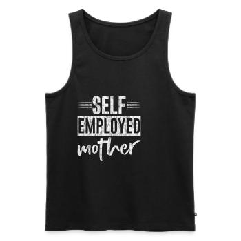 Self Employed Mother 3 - Men's Premium Organic Tank Top - black - Front - AI Model Male 178 light (178cm)