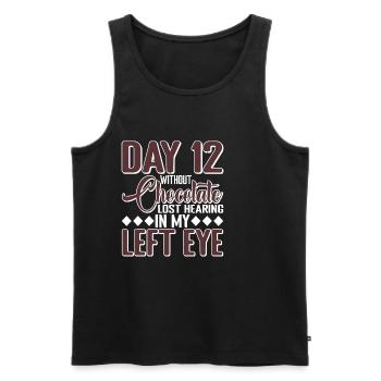 Without Chocolate, Lost Hearing In My Left Eye 7 - Men's Premium Organic Tank Top - black - Front - Michal (187cm)