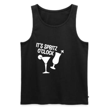 It's Spritz O'clock 2 - Men's Premium Organic Tank Top - black - Front - AI Model Male 178 light (178cm)