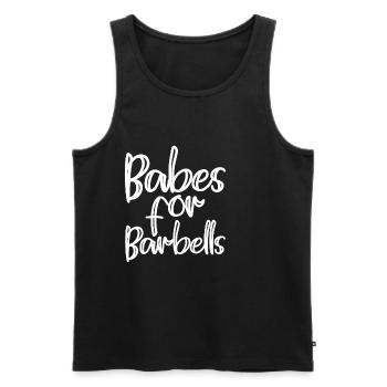 Babes For Barbells - Männer Premium Bio Tank Top - Schwarz - Vorne - AI Model Male 178 light (178cm)