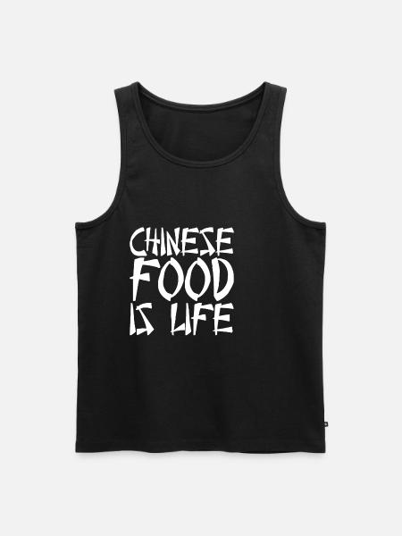 Chinese Food Is Life - Men's Premium Organic Tank Top - black