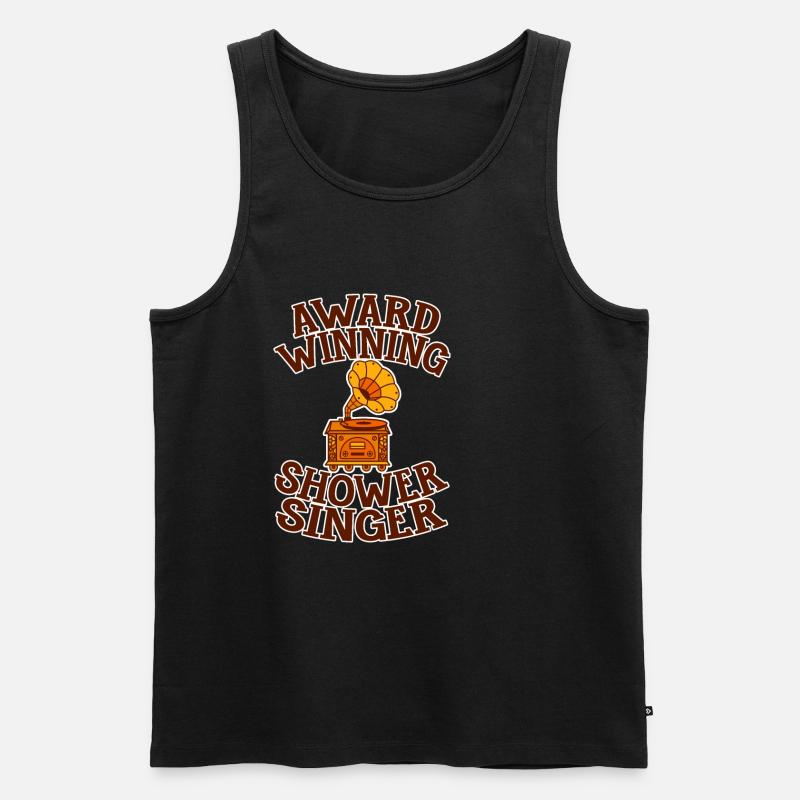 Award Winning Shower Singer 4 - Männer Premium Bio Tank Top - Schwarz