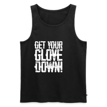 Get Your Glove Down 3 - Men's Premium Organic Tank Top - black - Front - AI Model Male 178 light (178cm)
