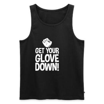 Get Your Glove Down 4 - Men's Premium Organic Tank Top - black - Front - AI Model Male 178 light (178cm)